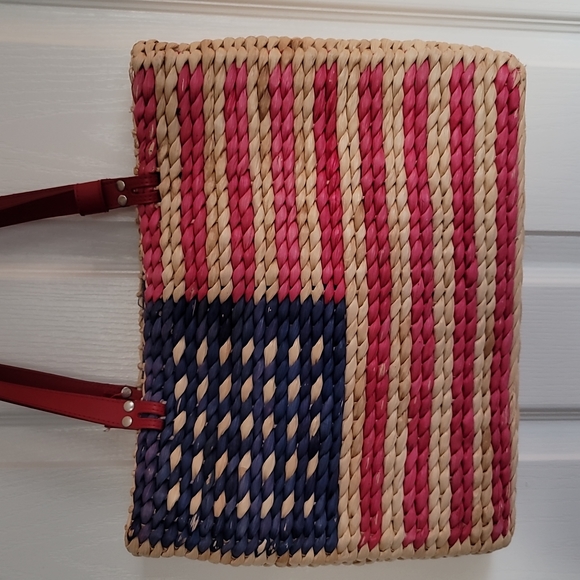 Americana Straw Pocketbook - Picture 2 of 15